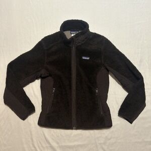 Patagonia Womens Brown Retro-X Deep Pile Fleece Jacket Full Zip Small